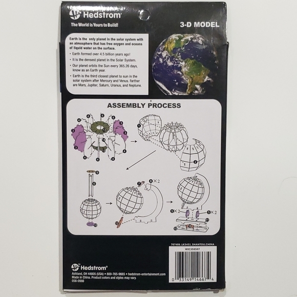 NEW Earth Globe 3-D Models - Set of 2 - Hedstrom - Picture 6 of 6